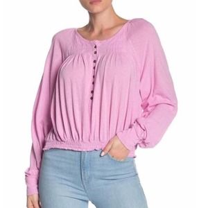 Free People Prairie Henley Top Sz S